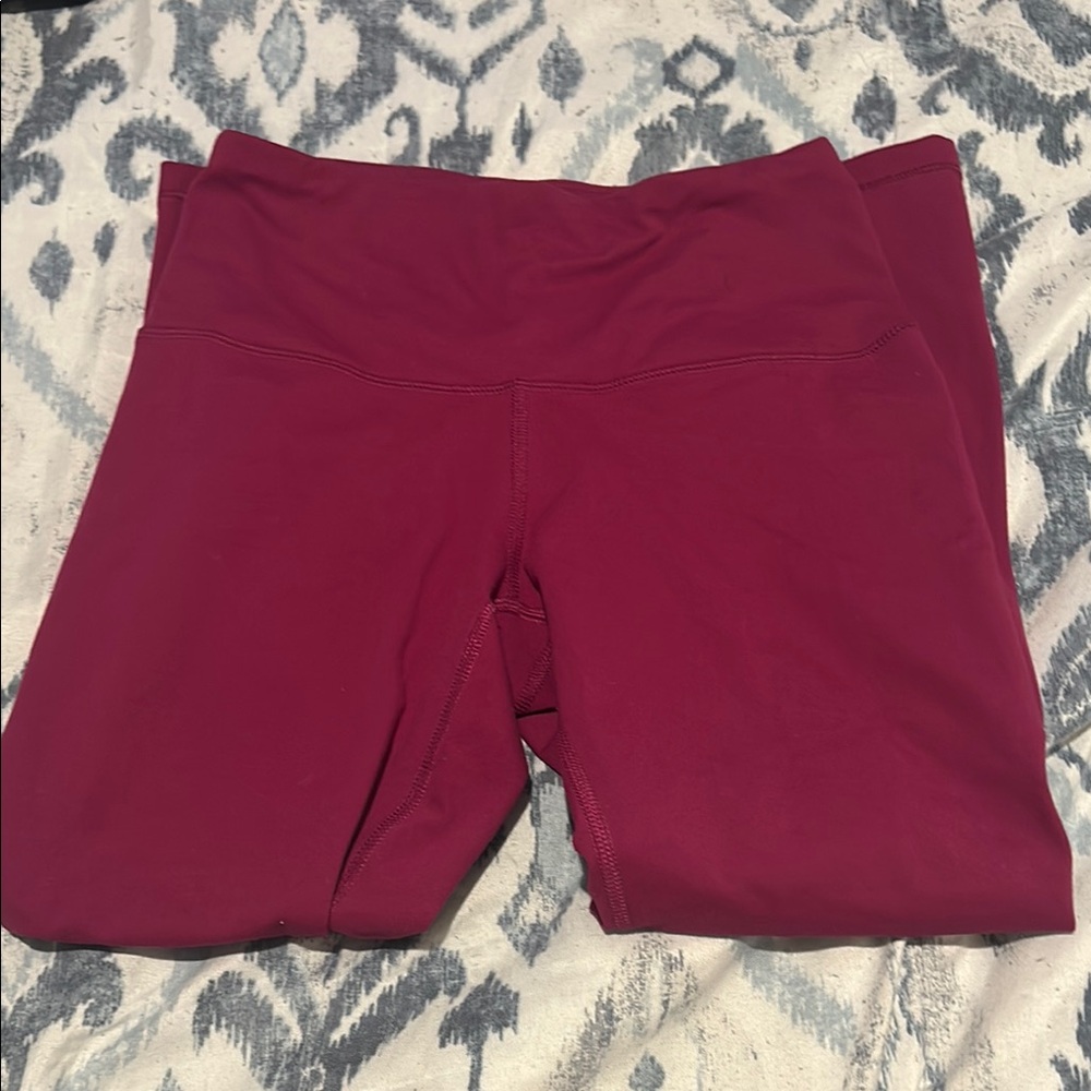 Yogalicious Maroon Low waisted leggings
